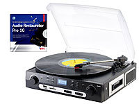 Q-Sonic Schallplatten und MC-Digitalisierer + Audio Restaurator Pro 11; USB-Plattenspieler USB-Plattenspieler 