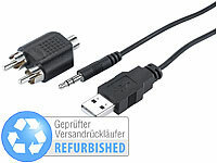 Q-Sonic Audio-Digitalisierer & MP3-Recorder "AD-330 USB" Versandrückläufer; USB-Plattenspieler mit Kassetten-Deck USB-Plattenspieler mit Kassetten-Deck 